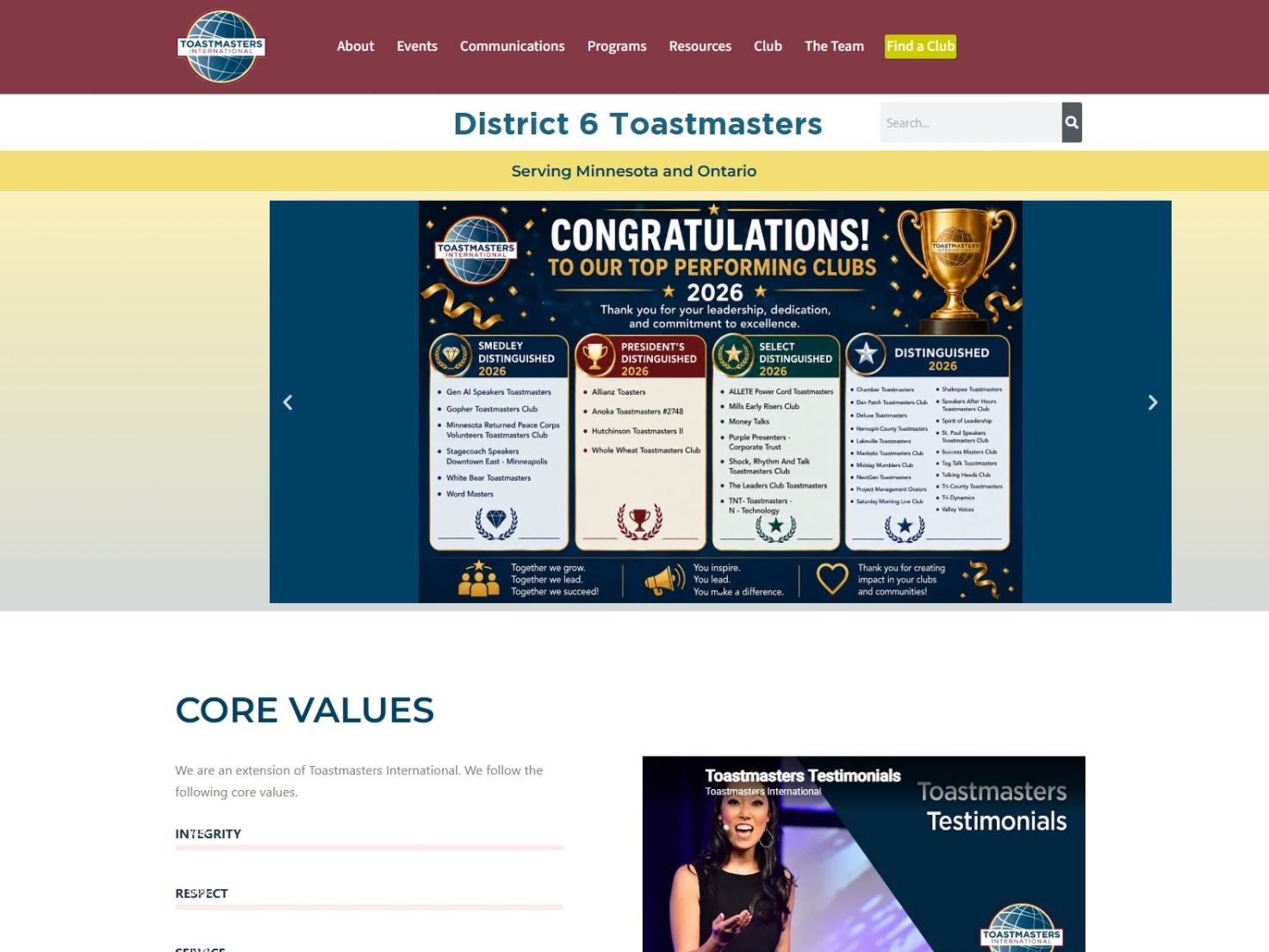 D6 Webpage