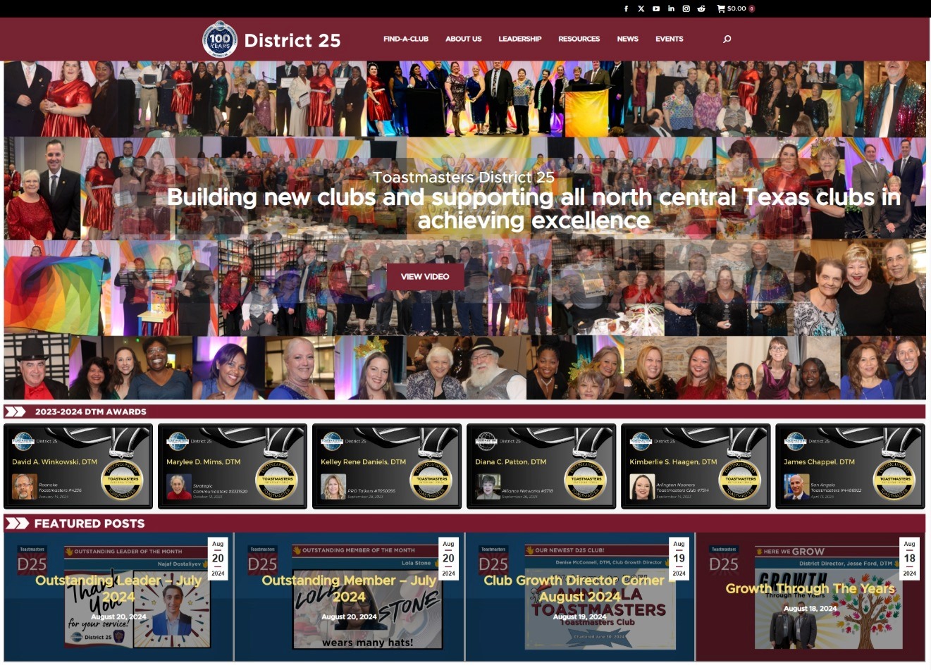 D25 Web page