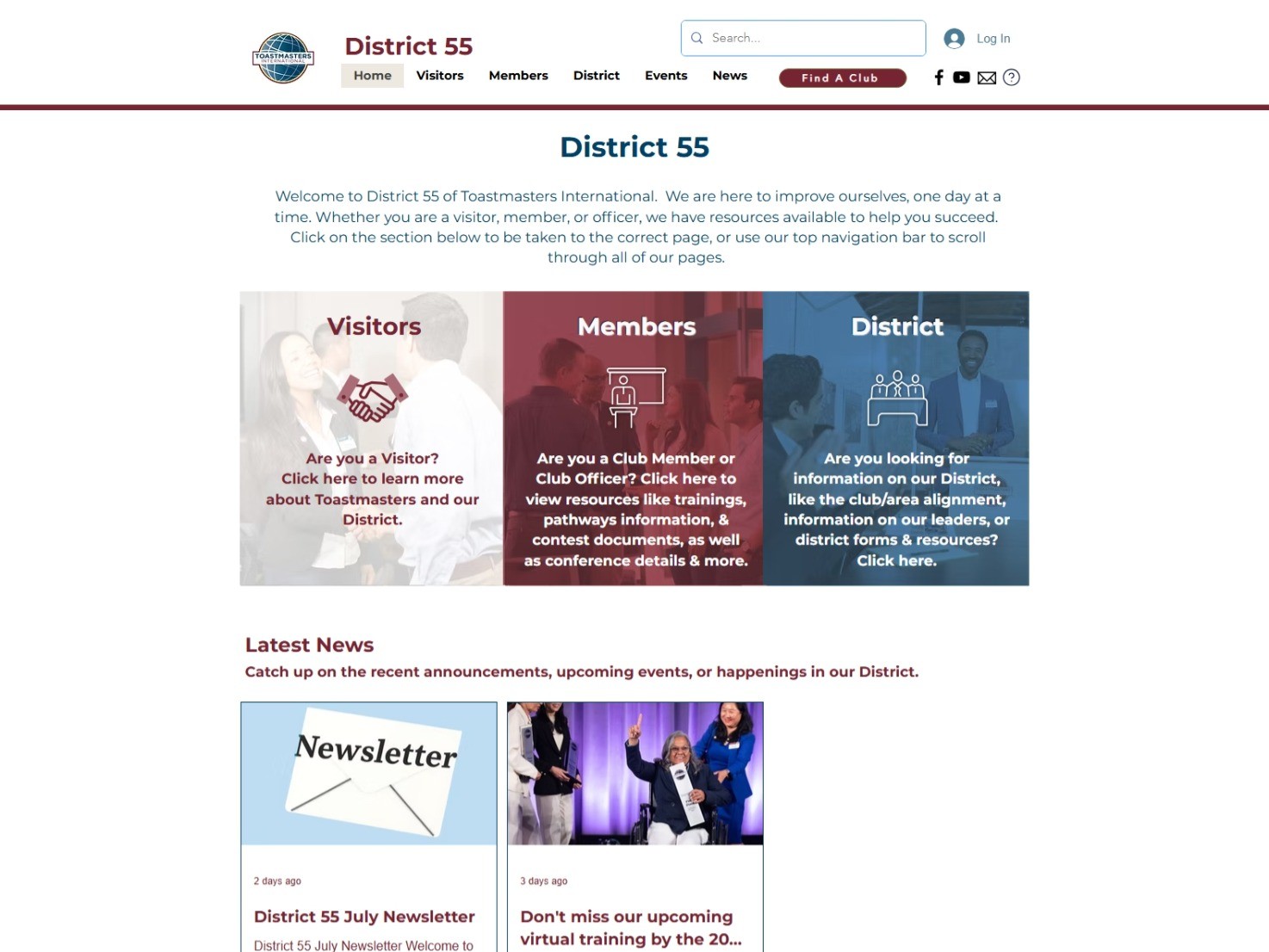 D55 Web page
